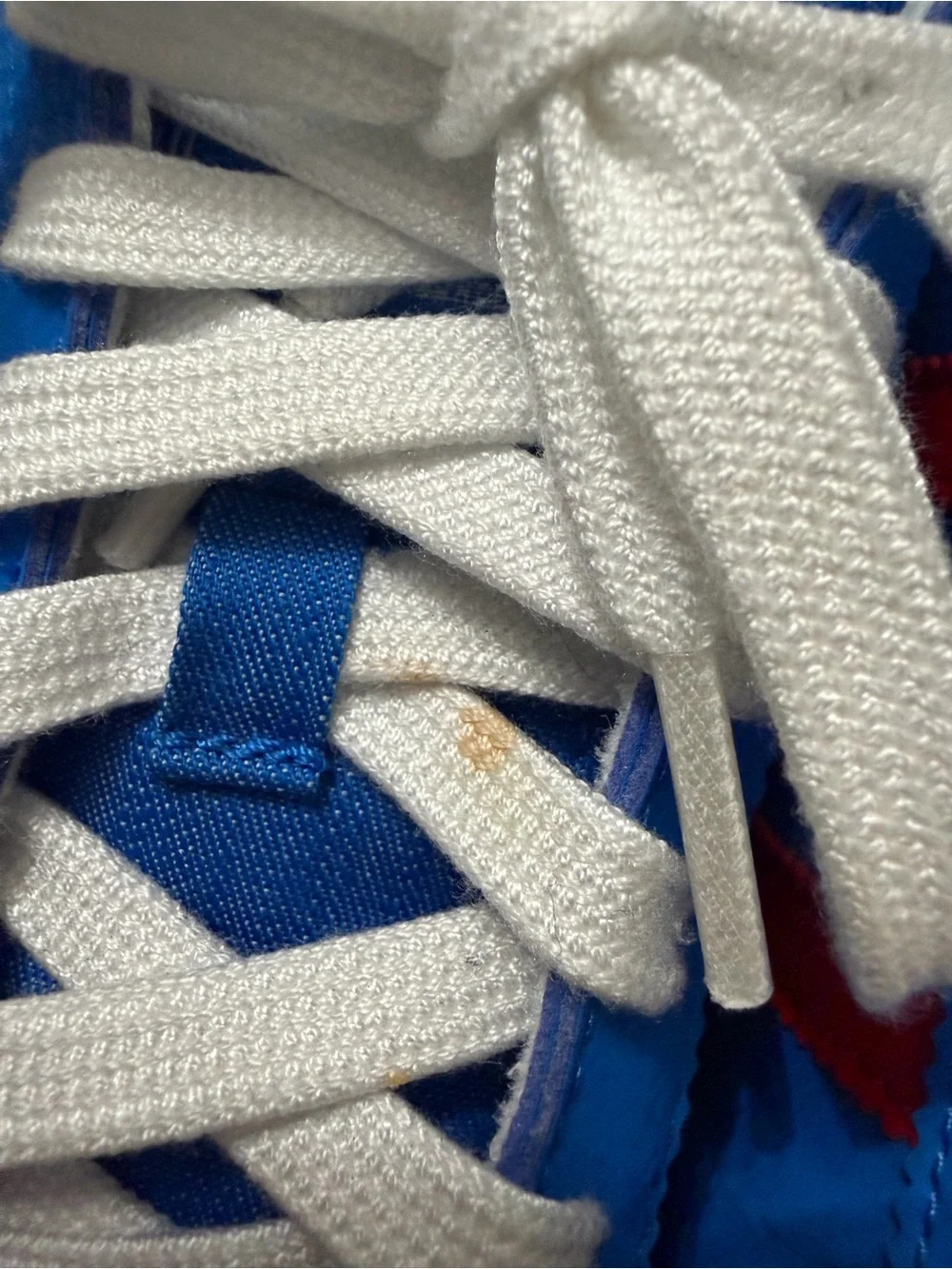 Big Kids Adidas Samoa Blue Sneakers with Red Stripes